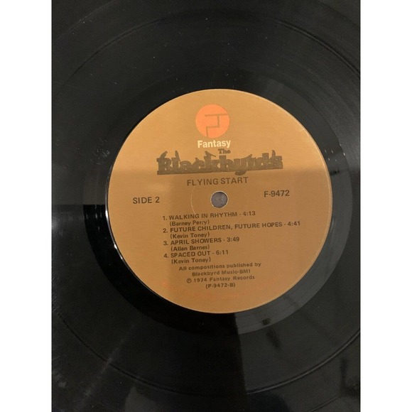 The Blackbyrds Flying Start Fantasy F-9472 Rock Pop LP Vinyl Record - Picture 6 of 6